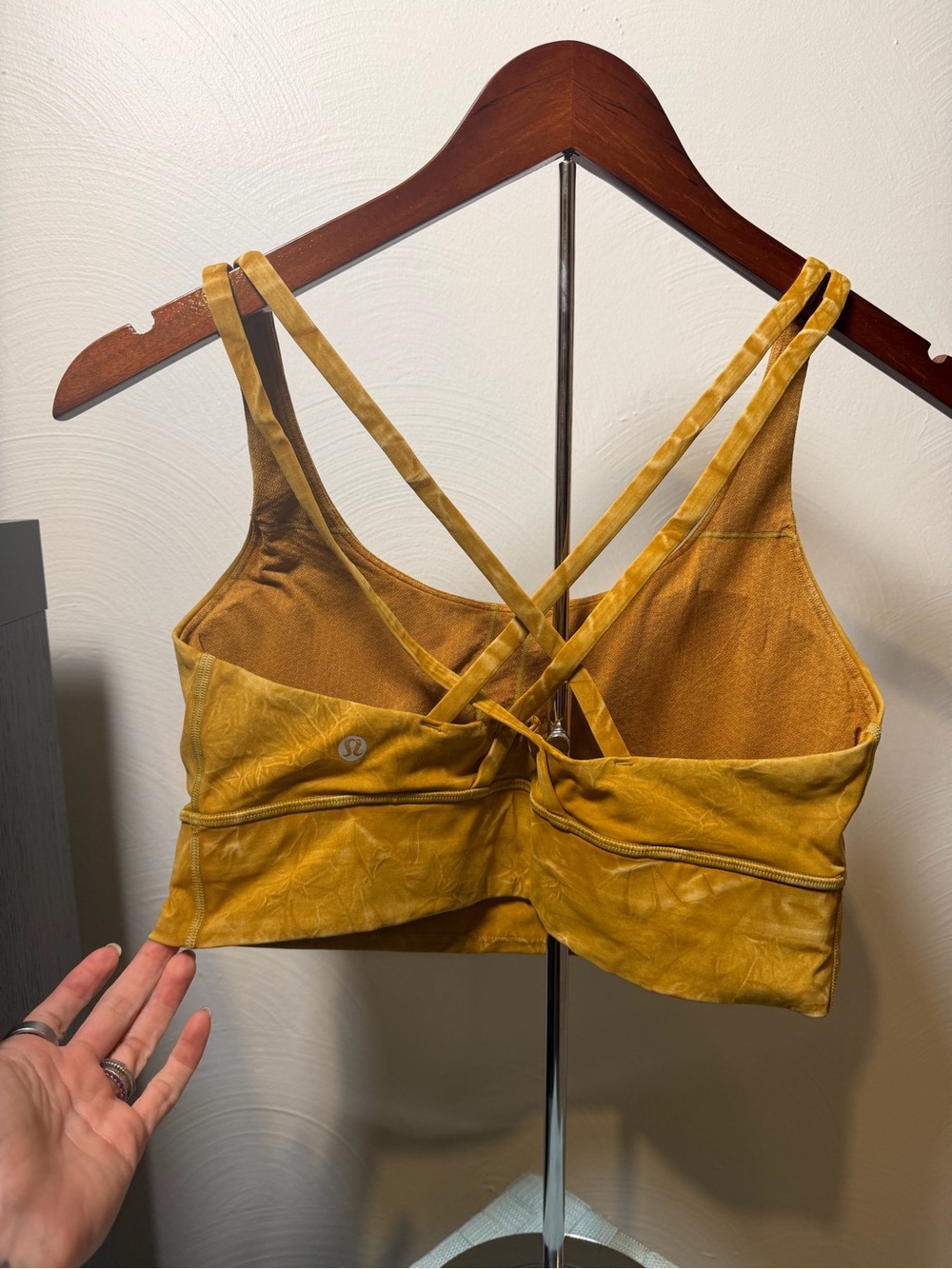 Lululemon Energy Bra Longline Ice Dye Ice Wash Spiced Bronze Size 10 B-D Cup - Picture 4 of 7